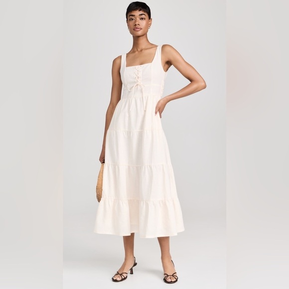 PAIGE Women's Ophella Cream Dress Size 2 - Picture 7 of 7